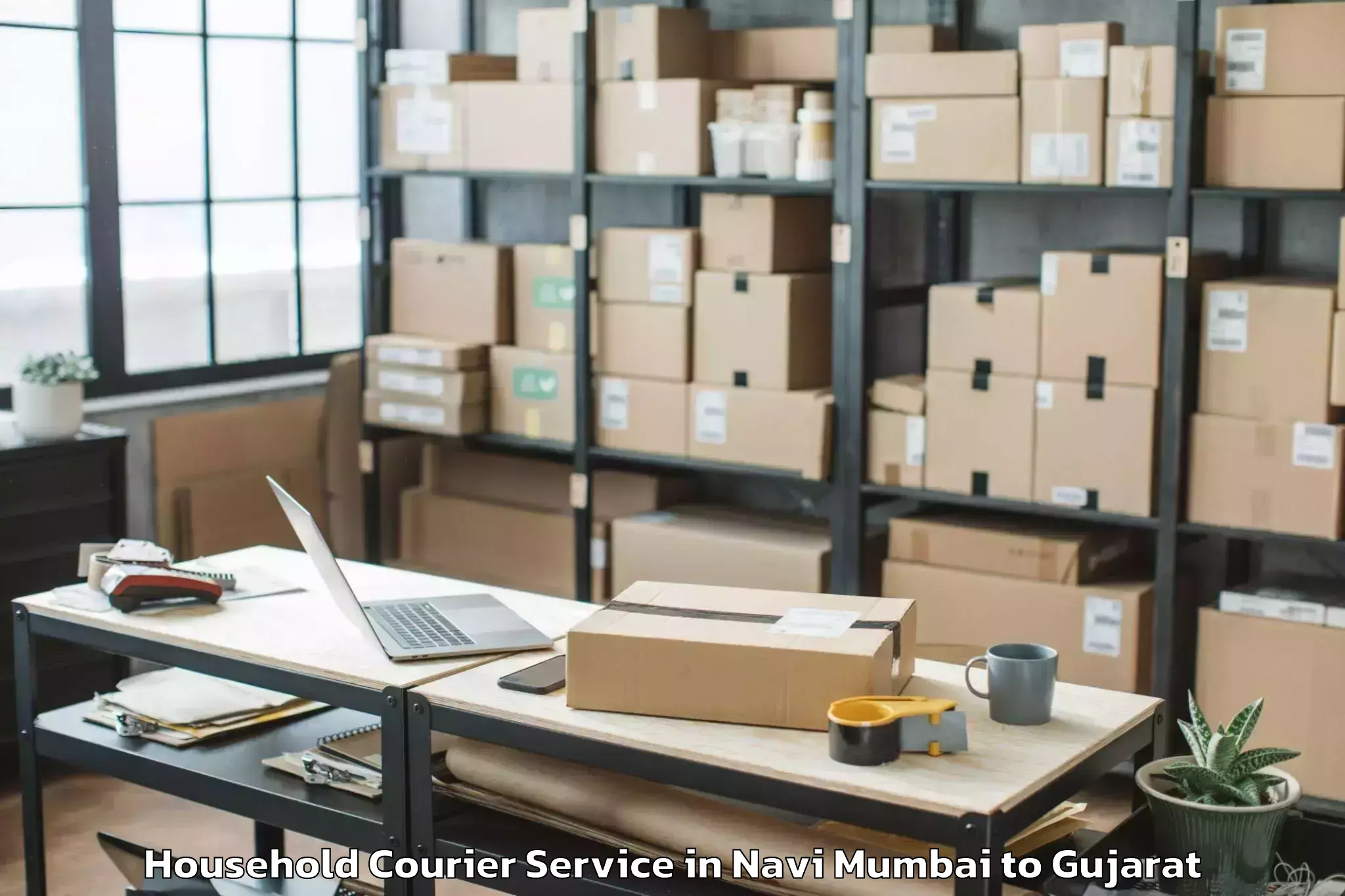 Reliable Navi Mumbai to Shilaj Household Courier